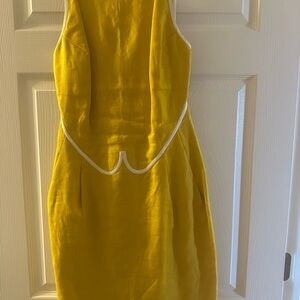 Geoffrey Beene Yellow Sleeveless Dress